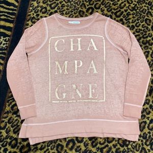 Champagne print lightweight sweater